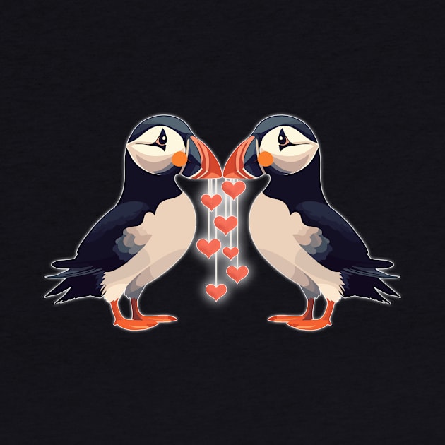 Puffin' Lovin" - Dark Colors by MonarchGraphics